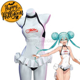 【In Stock】Vocaloid Hatsune Miku Cosplay Racing Swimsuit Costume Costumes